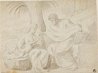 Holy Family by Eustache Le Sueur