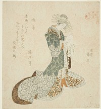 Liu Haichan (Gamma), from the series "Lives of Taoist Immortals Parodied by Courtesans - A Series of Seven (Keisei mitate ressenden, nanaban no uchi)" by Yashima Gakutei