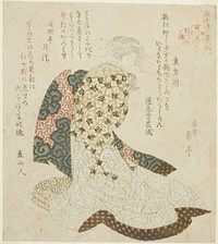 Dongfang Shuo (Tohosaku), from the series "Lives of Taoist Immortals Parodied by Courtesans - A Series of Seven (Keisei mitate ressenden, nanaban no uchi)" by Yashima Gakutei