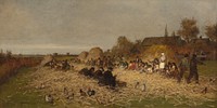 Husking Bee, Island of Nantucket by Eastman Johnson