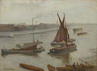 Grey and Silver: Old Battersea Reach by James McNeill Whistler