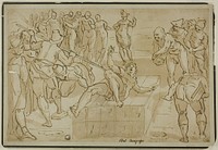 Martyrdom of Saint Lawrence by School of Luca Cambiaso