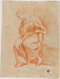 Seated Woman in Profile by Marco Antonio Franceschini