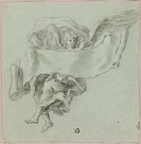Angel with Putti Carrying Object by Sebastiano Conca