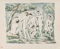 Small Bathers by Paul Cezanne