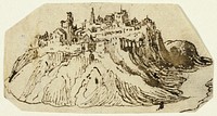 View of Fortified Hill Town by Unknown artist