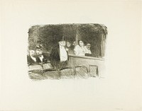 At the Theater by Jean Louis Forain