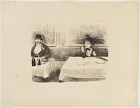 At the Restaurant by Jean Louis Forain