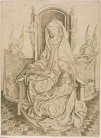 St. Anne, The Virgin and Child by Master I.A.M. of Zwolle