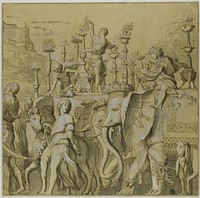 Triumphs of Julius Caesar: Canvas No. V by Andrea Mantegna