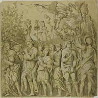 Triumphs of Julius Caesar: Canvas No. VII by Andrea Mantegna