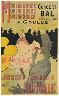 Moulin Rouge, La Goulue by Henri de Toulouse-Lautrec