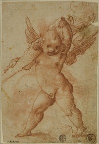 Putto with Club of Hercules by Marco Marchetti