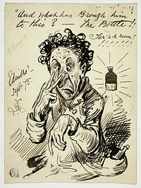 And What has Brought [sic] Him to This?-The Bottle!! by Frederick Barnard