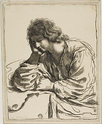 Saint John the Evangelist in Meditation by Guercino