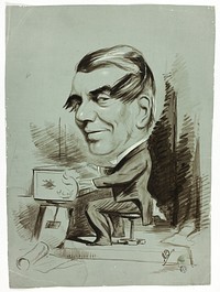 Caricature of Piano Player by John Doyle