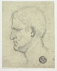 Head of Roman Emperor by William Mulready (Artist (original))