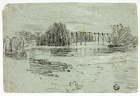 Stream and Trestle Bridge by William Turner