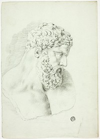 Bust of Bearded Man by John Downman