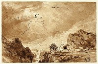 The Diligence in the Alps by Thomas Allom