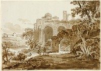 Landscape with Roman Ruins by Andrew Wilson