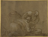 Peasant Couple Looking in a Basket by Jacopo Bassano