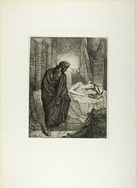 Yet She Must Die, plate eleven from Othello by Théodore Chassériau