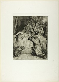 Oh! Oh! Oh!, plate fourteen from Othello by Théodore Chassériau