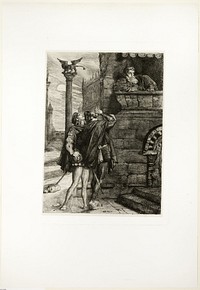 Owake! what ho! Brabantio! thieves! thieves!, plate one from Othello by Théodore Chassériau