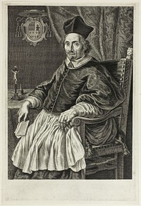 Portrait of Cardinal Zacharias de Mez by Jan Visscher