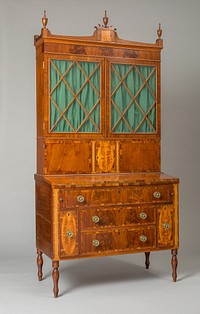 Desk and Bookcase by Artist unknown