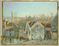 A Corner of Moret-sur-Loing by Alfred Sisley