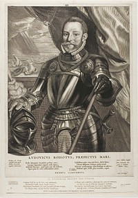 Lodewijk Boisot, Admiral of Zeeland, plate 4 from Quatuor Personae by Cornelis Visscher