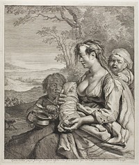 The Bohemian Woman by Cornelis Visscher, the Elder