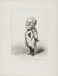 Thiers. Citizen Thiers Tries on the New Tail-Coat which Babin has Just Sent Him, plate 4 from Les Représentans Représentés by Honoré-Victorin Daumier