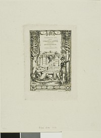 Frontispiece for the Catalogue of the Work of Thomas De Leu by Charles Meryon