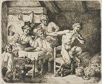 The Satyr in Peasant's House by Christian Wilhelm Ernst Dietrich