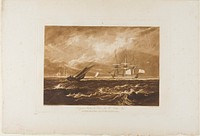 The Leader Sea Piece, plate 20 from Liber Studiorum by Joseph Mallord William Turner
