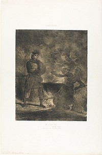 Macbeth and the Witches by Eugène Delacroix