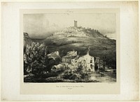 The Tower of Mont-Perrou, Seen from the Banks of the Allier (Auvergne) by Paul Huet