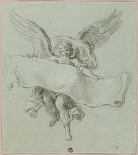 Angel with Scroll by Sebastiano Conca