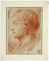 Bust of Woman in Profile to Left by Godfrey Kneller