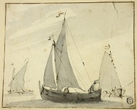 Three Sailboats by Willem van de Velde, II
