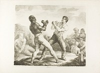 The Boxers by Jean Louis André Théodore Géricault