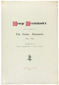 Title Page from George Cruikshank's Steel Etchings to The Comic Almanacks: 1835-1853 by George Cruikshank