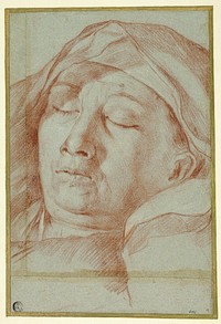 Head of a Sleeping Man by Giovanni Battista Salvi