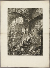 The Man on the Rack, plate 2 from Imaginary Prisons by Giovanni Battista Piranesi