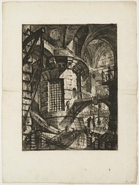 The Round Tower, plate 3 from Imaginary Prisons by Giovanni Battista Piranesi