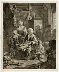 The Pancake Woman by Cornelis Visscher