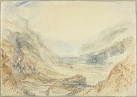 View in the St. Gotthard Pass, Switzerland by Joseph Mallord William Turner